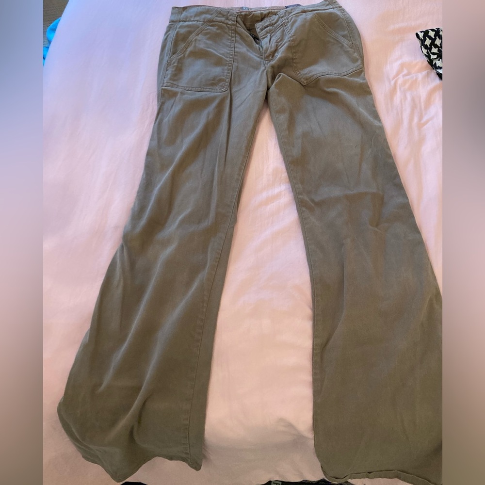 Brown jeans little flare at bottom- soft material